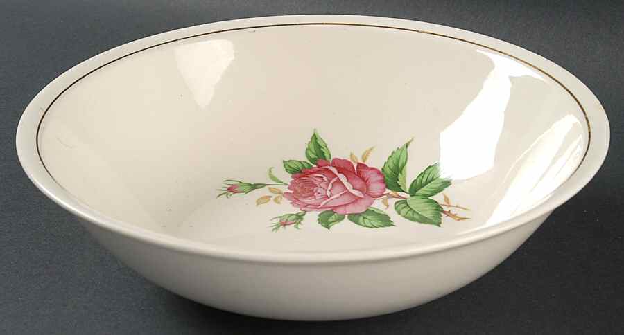 PCP181 8" Round Vegetable Bowl by Paden City-1