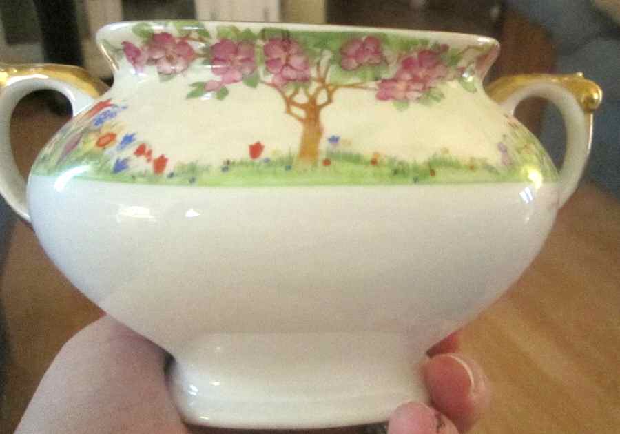 PUN74 Sugar Bowl No Lid by Porcelain Union-1