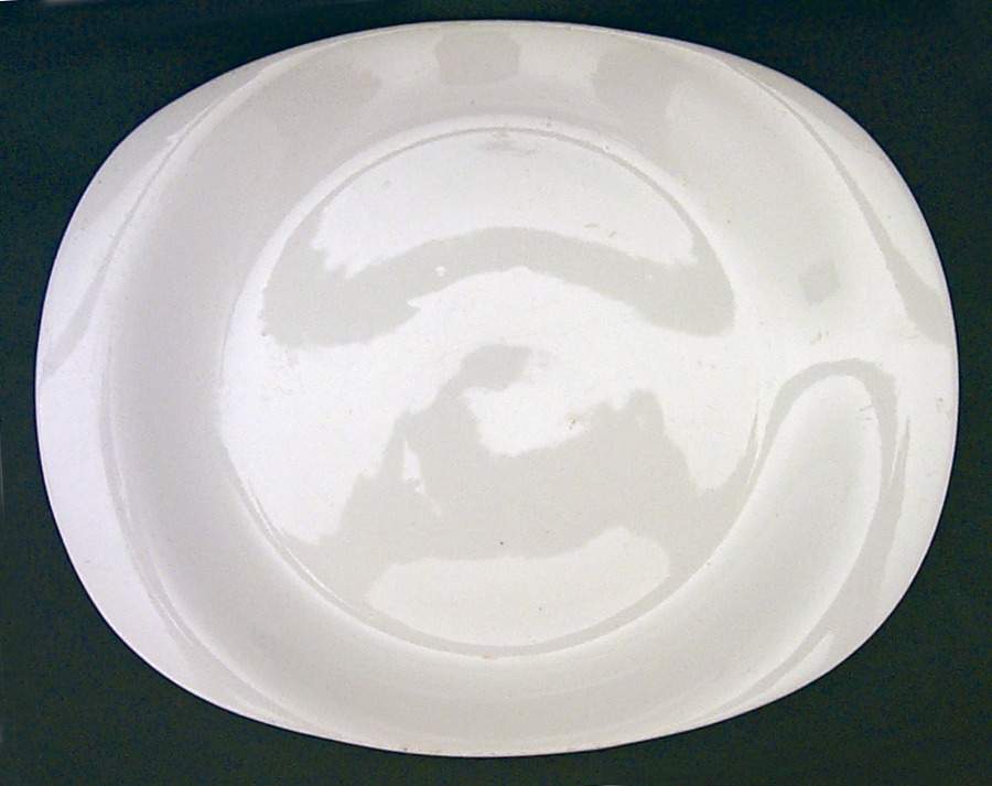 Preview White 14" Oval Serving Platter by Paden City-1