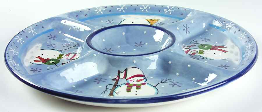 Snowman 1 Piece Chip & Dip by Pacific Rim-1
