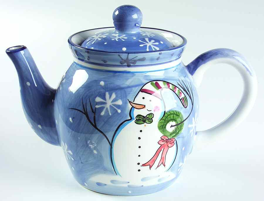 Snowman Teapot & Lid by Pacific Rim-1