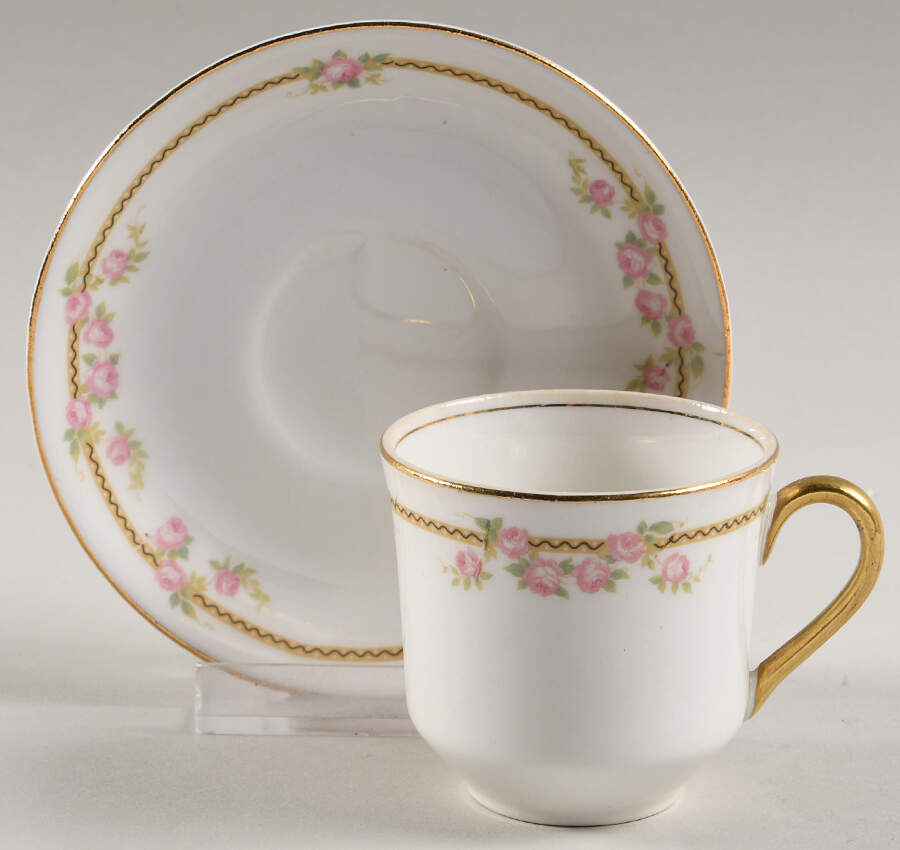 POP181 Flat Demitasse Cup & Saucer Set by Pope Gosser-1