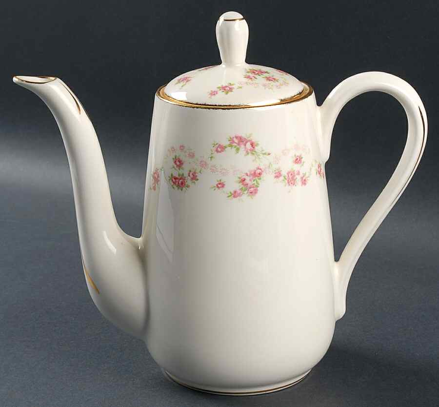 Florence (Smooth Edge) Coffee Pot & Lid by Pope Gosser-1