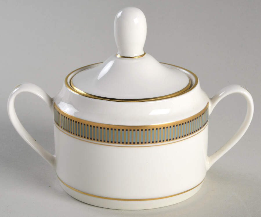 Cypress Sugar Bowl & Lid by Pickard-1
