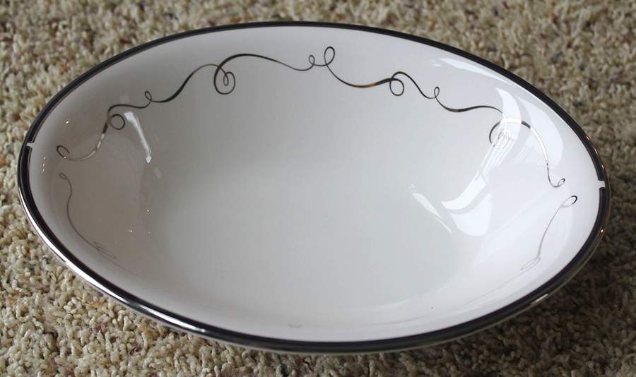 Infinity 9" Oval Vegetable Bowl by Pickard-1