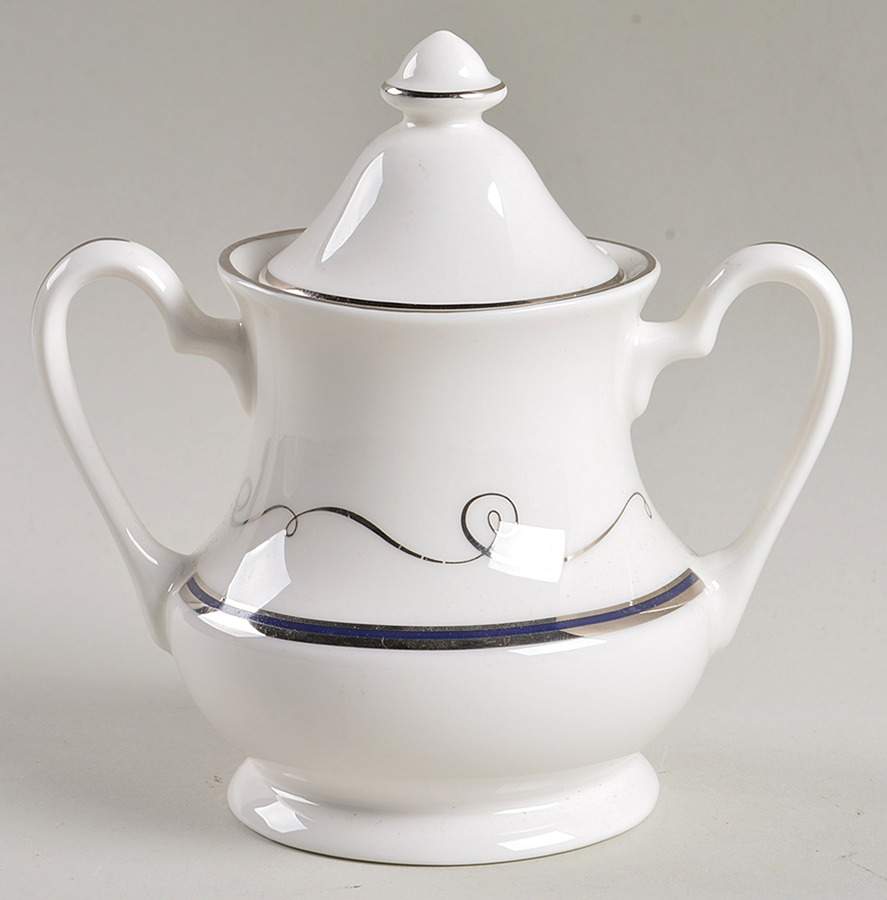 Infinity Sugar Bowl & Lid by Pickard-1