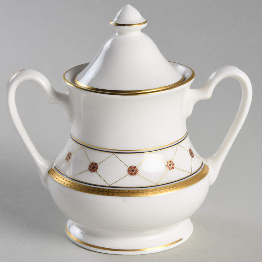 Katarina Sugar Bowl & Lid by Pickard-1