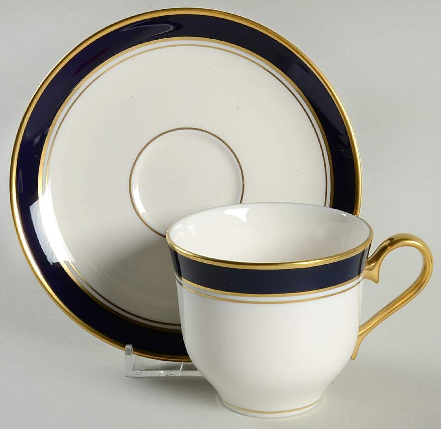 Savannah Footed Cup & Saucer Set by Pickard-1