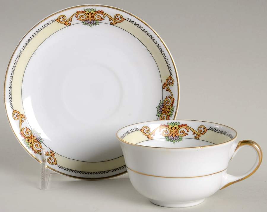 6906 Flat Cup & Saucer Set by Pirkenhammer-1