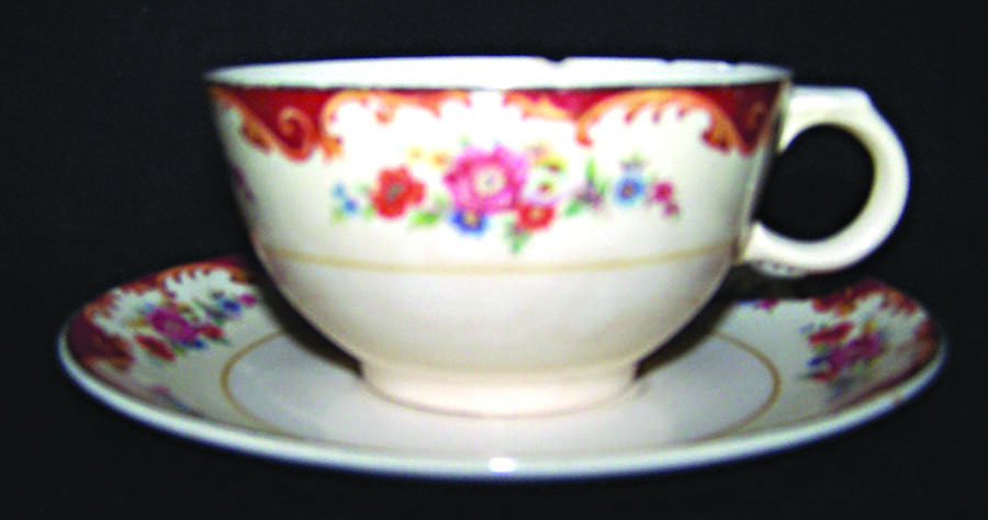 PCP187 Flat Cup & Saucer Set by Paden City-1