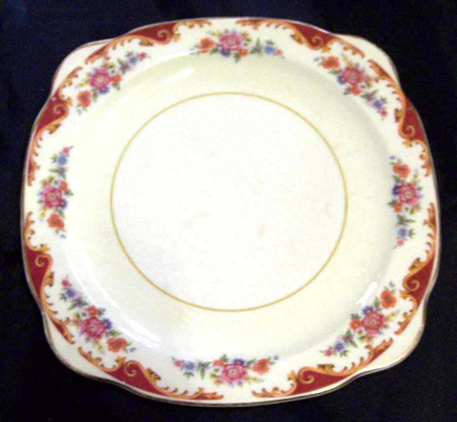 PCP187 Square Salad Plate by Paden City-1