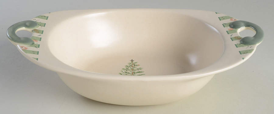 Naturewood Holiday 11" Nesting Handled Oval Serving Bowl by Pfaltzgraff-1
