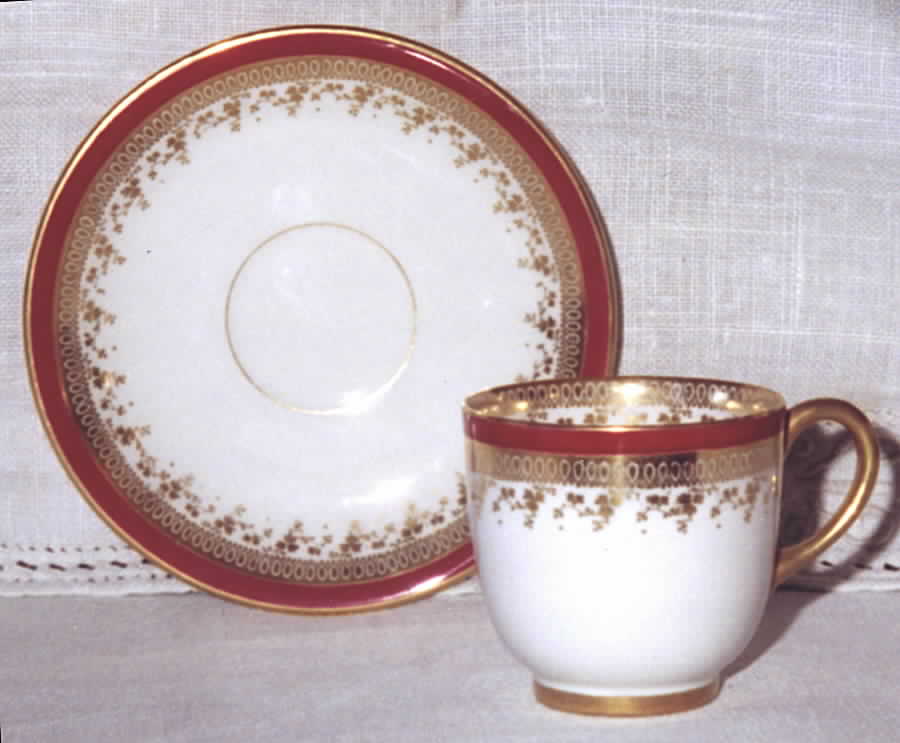 POY353 Flat Cup & Saucer Set by Jean Pouyat-1