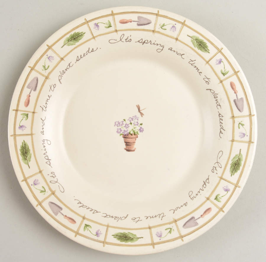 Flower Garden Salad Plate by Pfaltzgraff-1