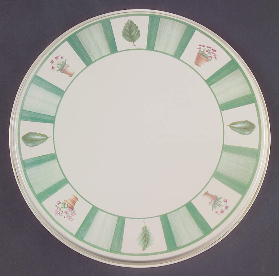 Flower Garden 8" Individual Tin Round Stove Cover by Pfaltzgraff-1