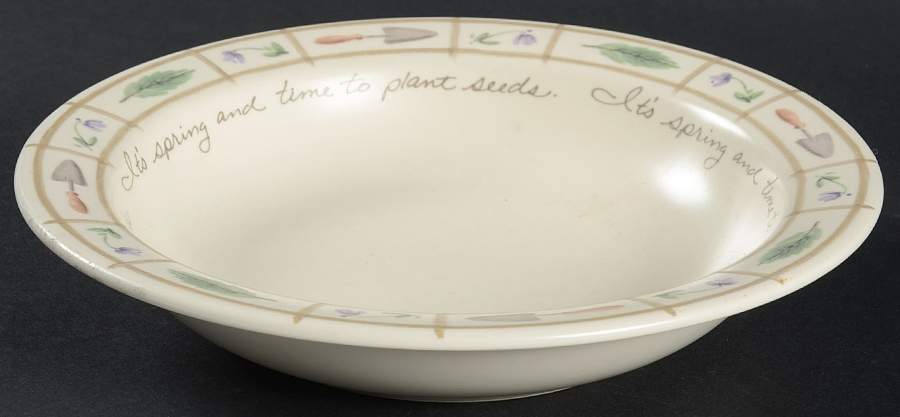 Flower Garden Rim Soup Bowl by Pfaltzgraff-1