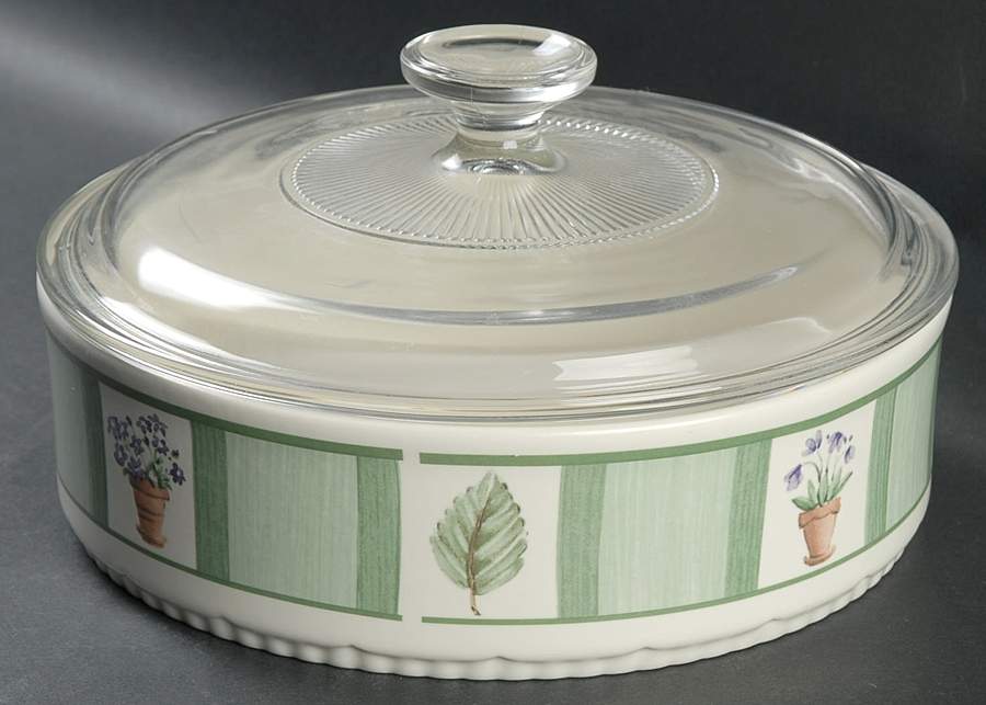 Flower Garden 1.5 Quart Round Covered Baker by Pfaltzgraff-1