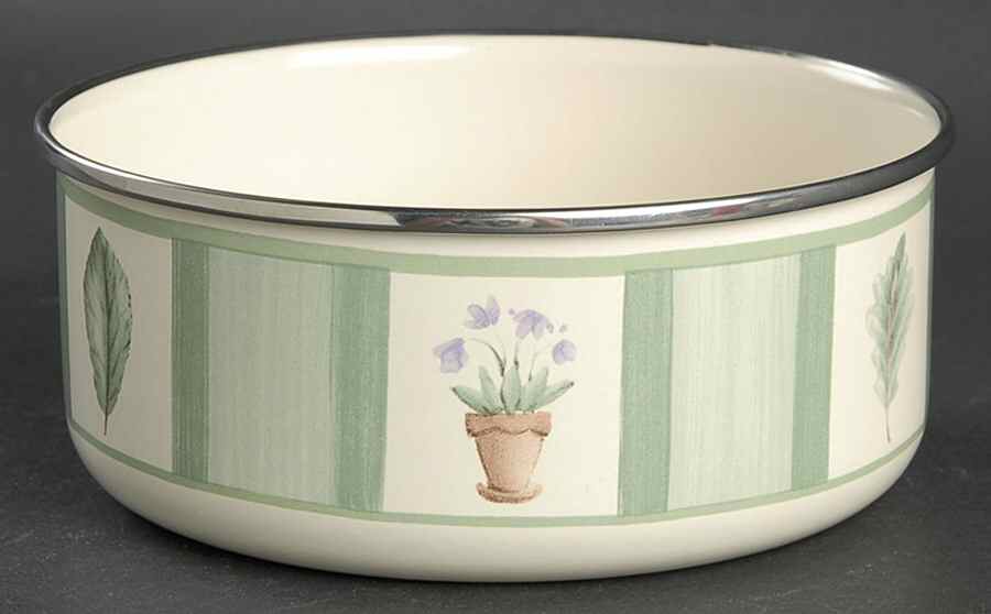 Flower Garden 5 3/4" Metal Bowl by Pfaltzgraff-1