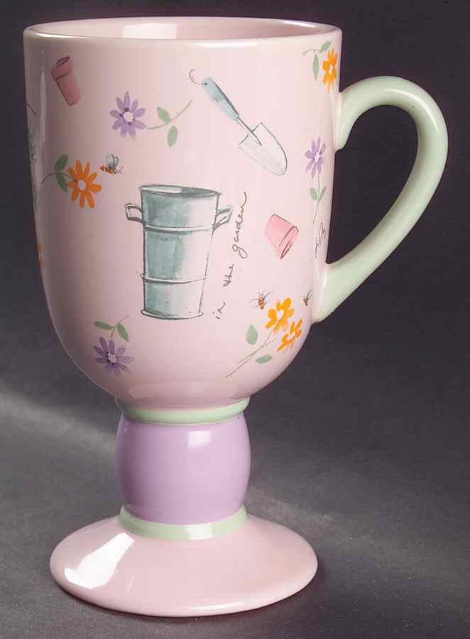 Flower Garden Footed Mug by Pfaltzgraff-1