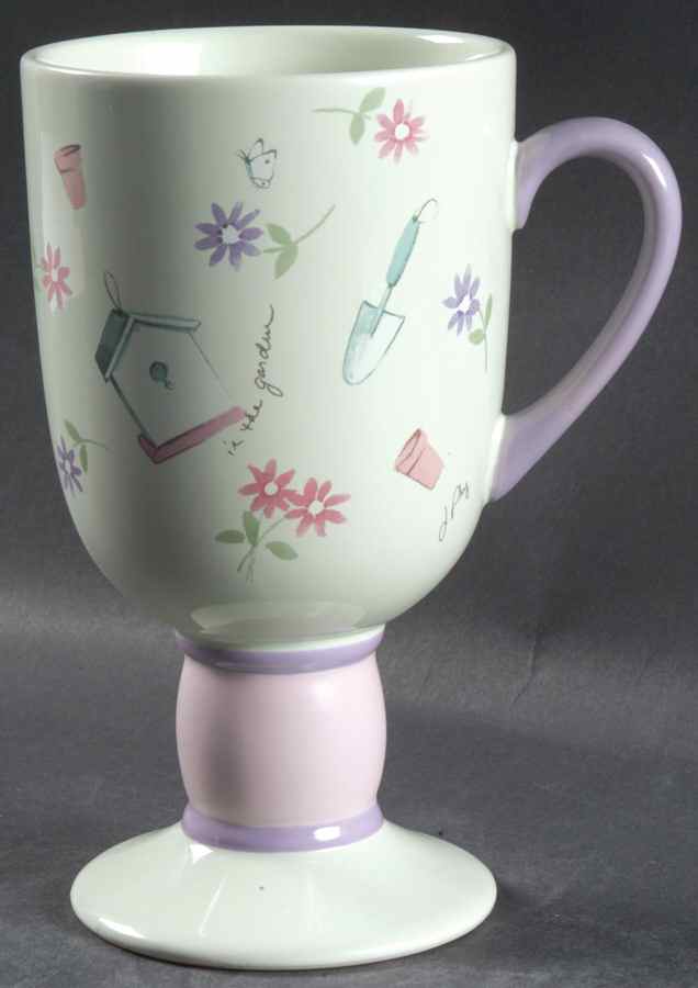 Flower Garden Footed Mug by Pfaltzgraff-1