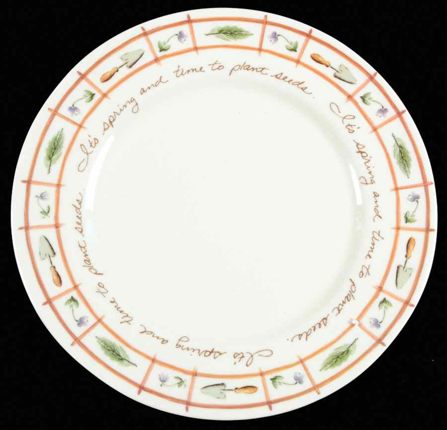 Flower Garden Melamine Salad Plate by Pfaltzgraff-1