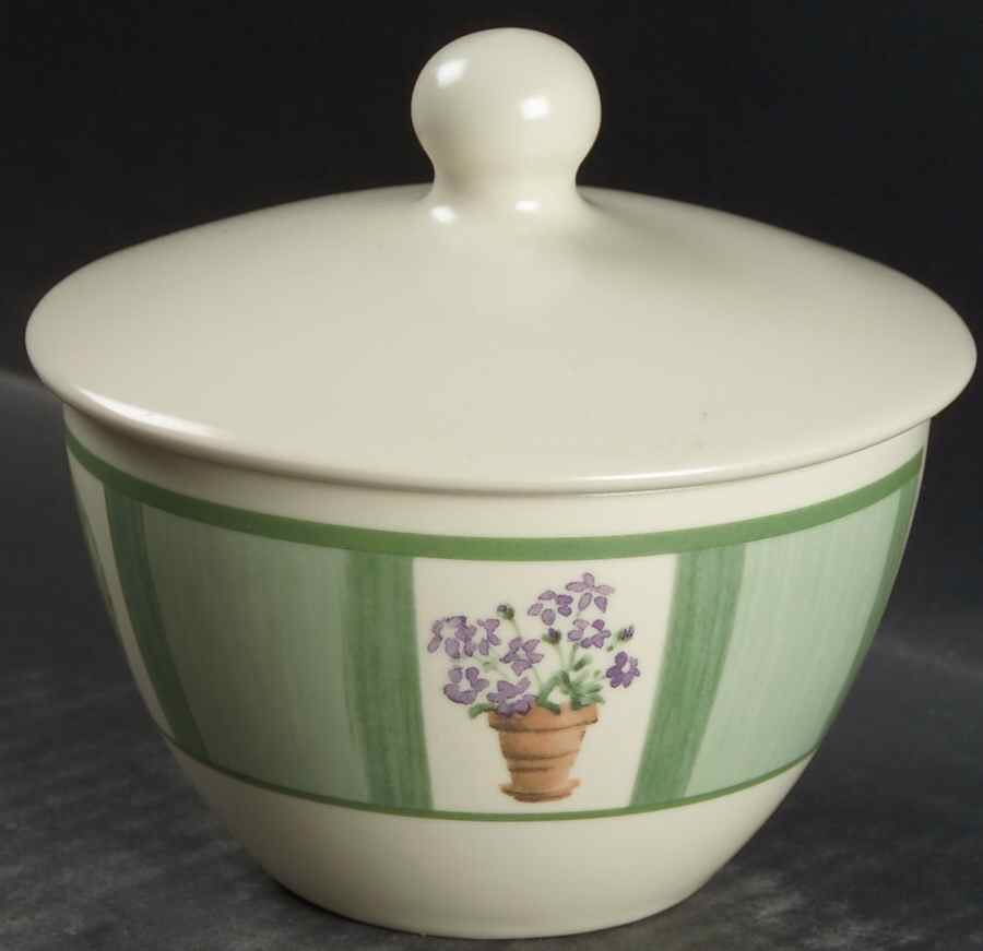 Flower Garden Sugar Bowl & Lid by Pfaltzgraff-1