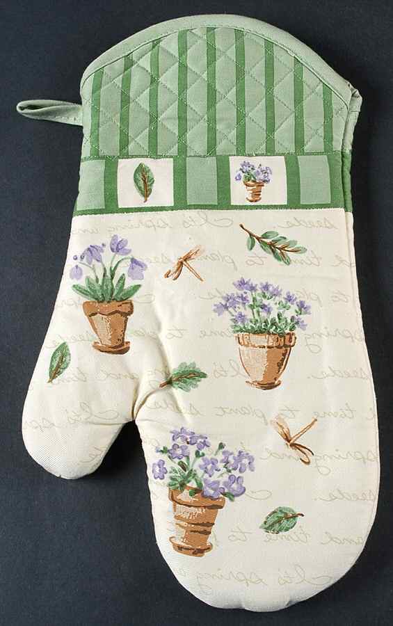 Flower Garden Cloth Oven Mitt by Pfaltzgraff-1