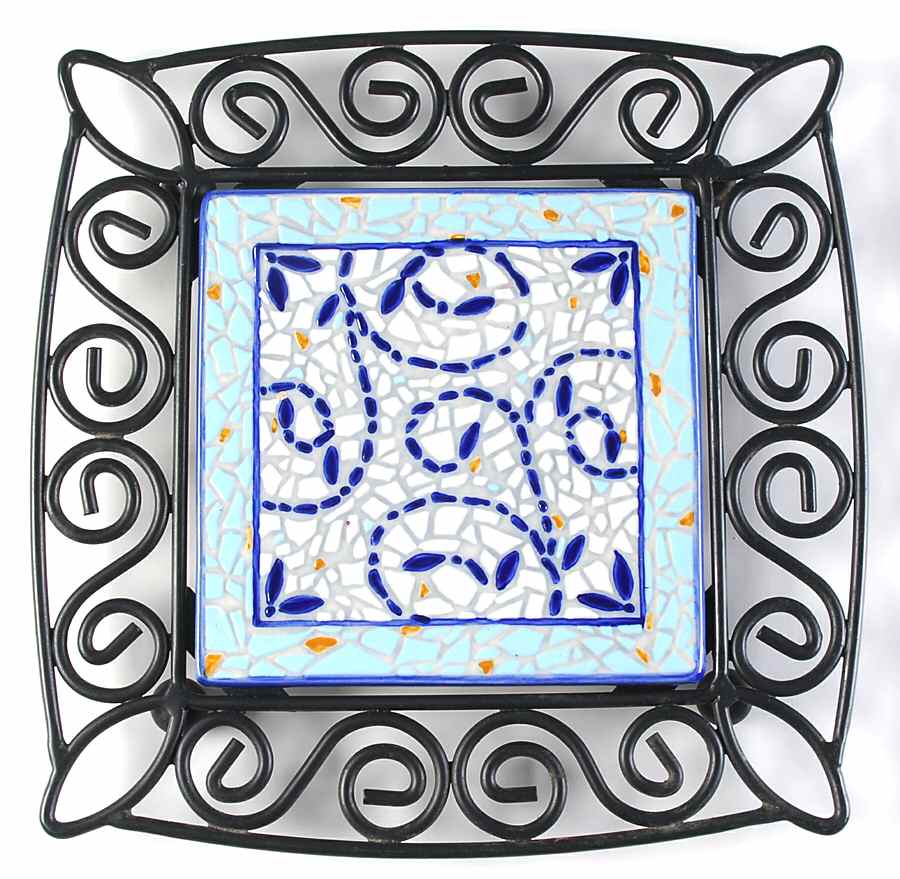 Monaco Metal Frame Square Trivet by Pfaltzgraff-1