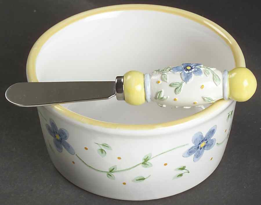 Melissa Dip Bowl & Spreader Set by Pfaltzgraff-1
