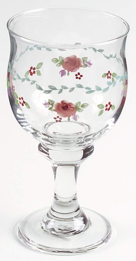 Rose Garden 14 Oz Glassware Iced Tea by Pfaltzgraff-1