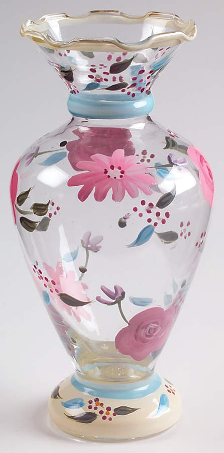 Rose Garden Glassware Bud Vase by Pfaltzgraff-1