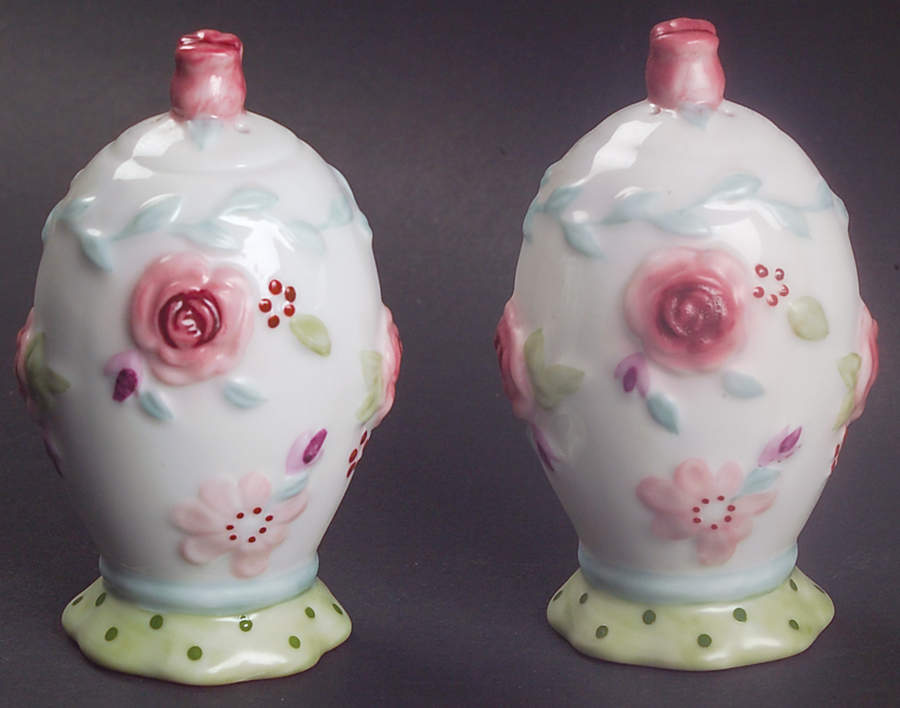 Rose Garden Salt & Pepper Set by Pfaltzgraff-1