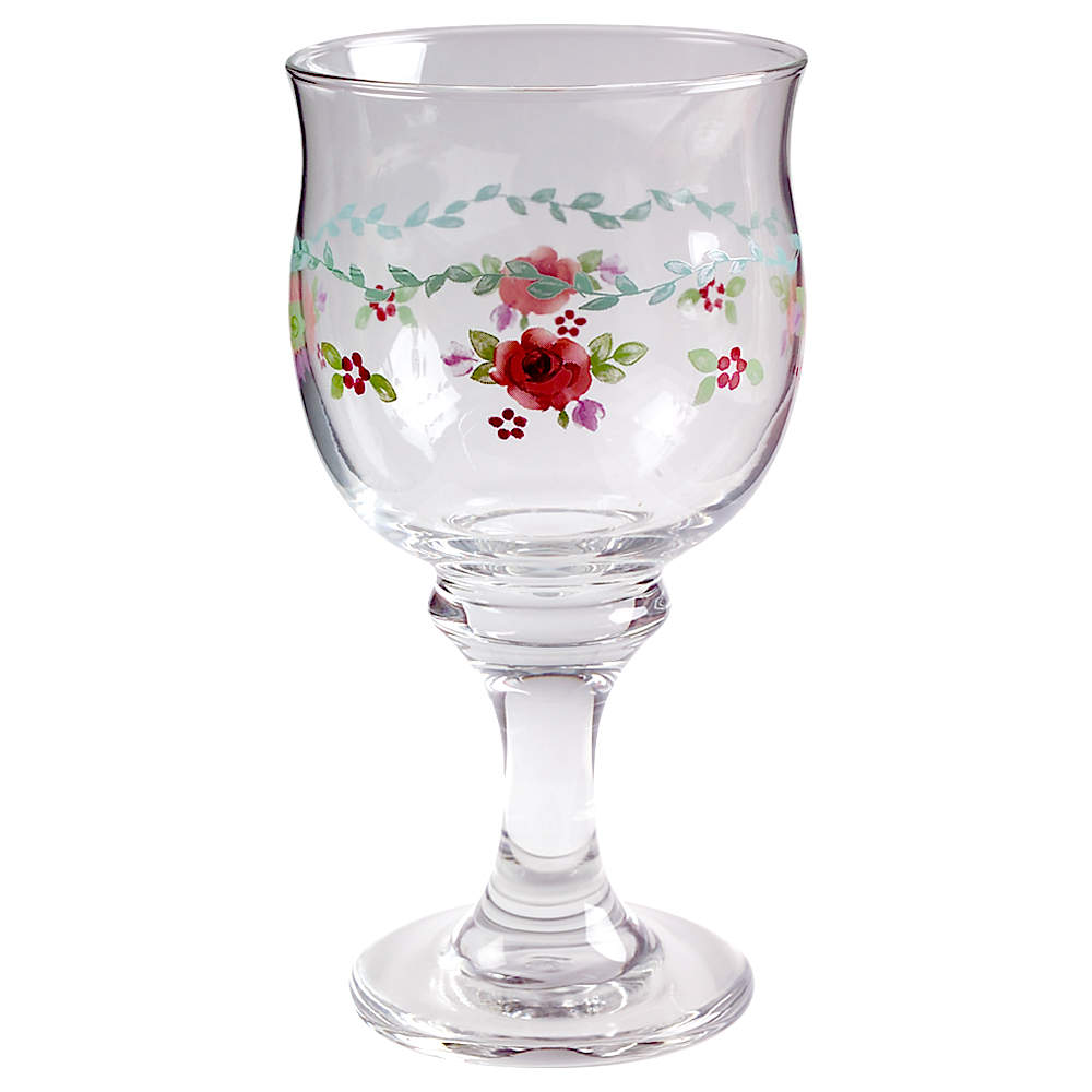 Rose Garden 12 Oz Glassware Goblet by Pfaltzgraff-1