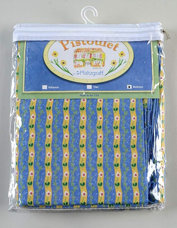 Pistoulet 57" Long Balloon Valance Curtain by Pfaltzgraff-1