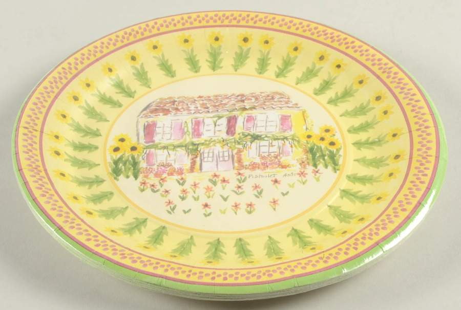 Pistoulet Pack of 8 - Paper Dinner Plate by Pfaltzgraff-1
