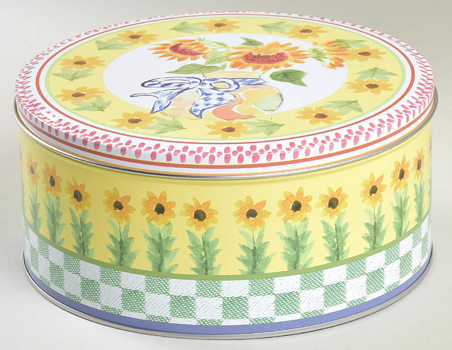 Pistoulet Small Round Storage Tin & Lid by Pfaltzgraff-1