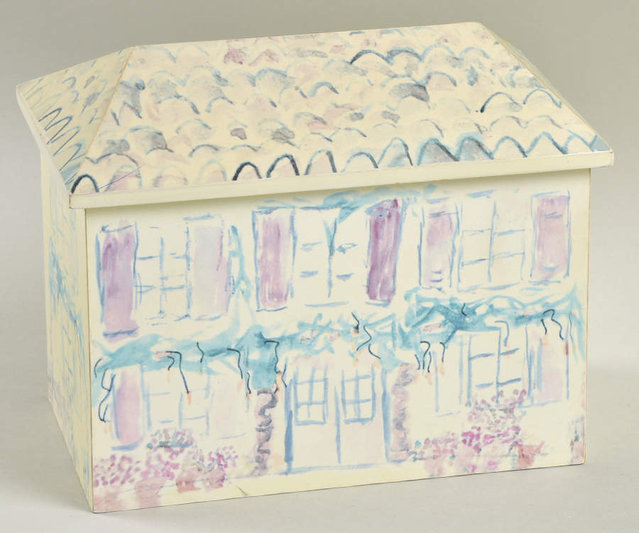 Pistoulet Wood Recipe Box with Attached Lid by Pfaltzgraff-1