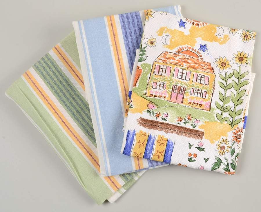 Pistoulet Cloth Dish Towel - Set of 3 Motifs by Pfaltzgraff-1