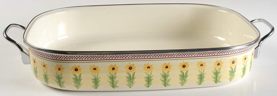 Pistoulet 16" Metal Rectangular Roaster by Pfaltzgraff-1