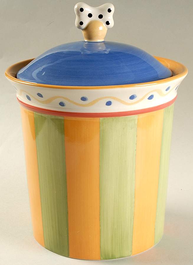 Pistoulet Dog Treats Holder/Jar & Lid by Pfaltzgraff-1