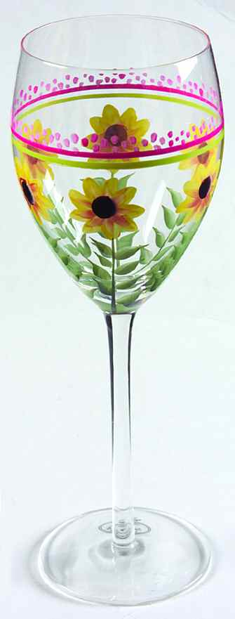 Pistoulet Handpainted Glassware Wine by Pfaltzgraff-1
