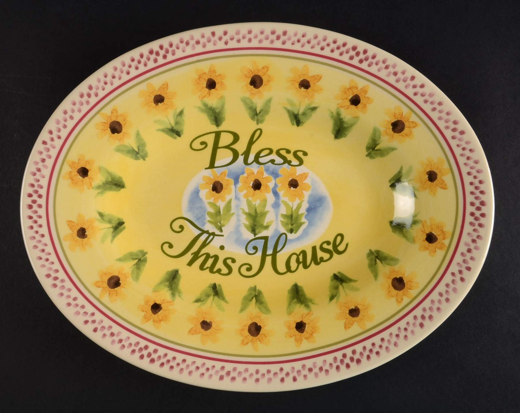 Pistoulet 10" Bless This House Plate by Pfaltzgraff-1