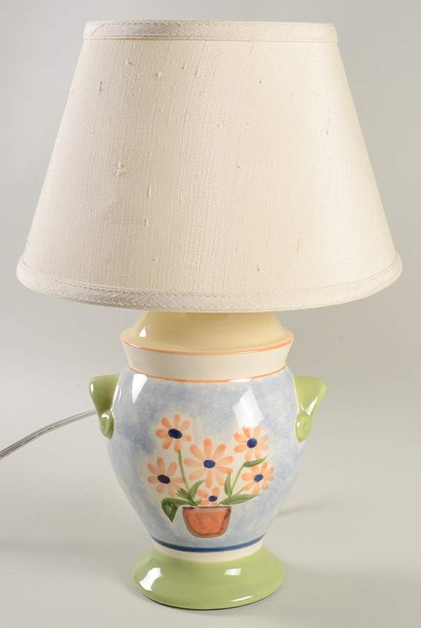 Pistoulet 11" Electric Lamp & Shade by Pfaltzgraff-1