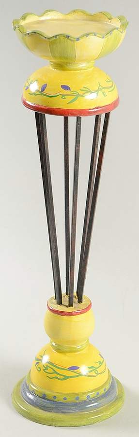Pistoulet 14" Metal & Resin Candleholder by Pfaltzgraff-1