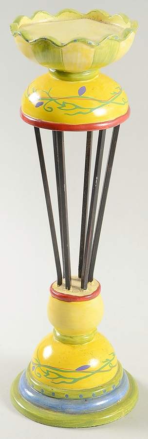Pistoulet 12" Metal & Resin Candleholder by Pfaltzgraff-1