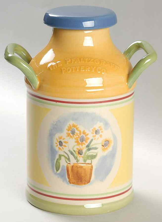 Pistoulet Canister/Milk Pail & Lid by Pfaltzgraff-1