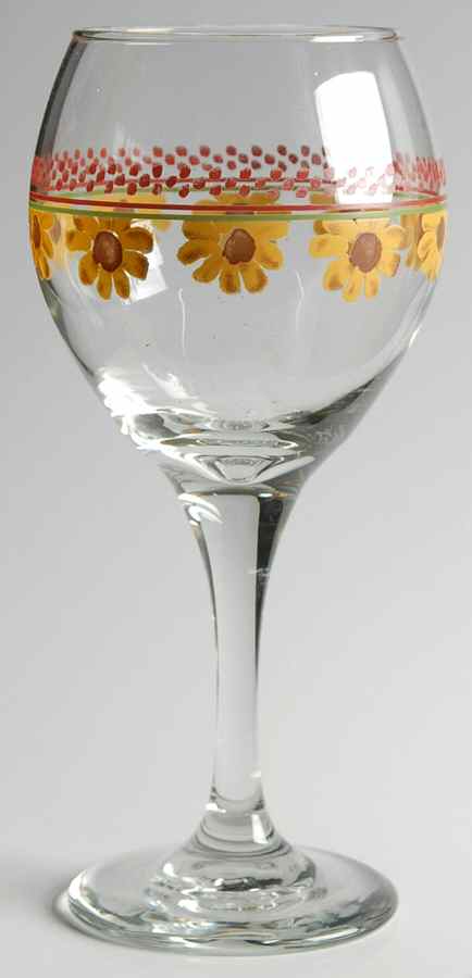 Pistoulet 12 Oz Handpainted Glassware Wine by Pfaltzgraff-1