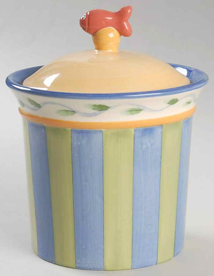 Pistoulet Cat Treats Holder/Jar & Lid by Pfaltzgraff-1