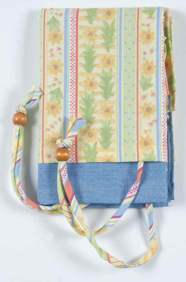 Pistoulet Double Valance Curtain W/Ties 59" X 16" by Pfaltzgraff-1