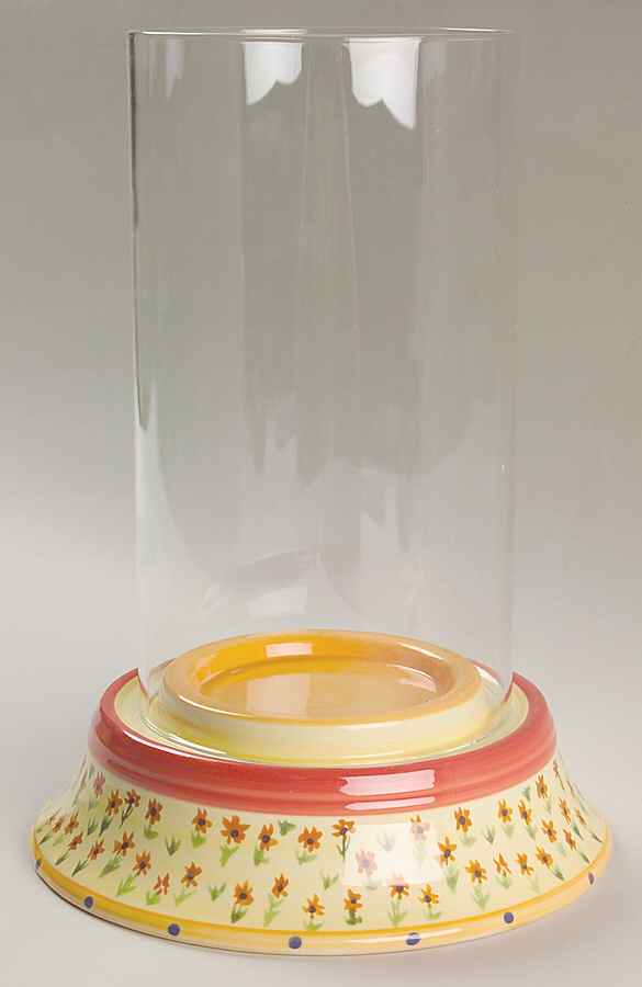 Pistoulet Hurricane Lamp/Centerpiece & Globe by Pfaltzgraff-1